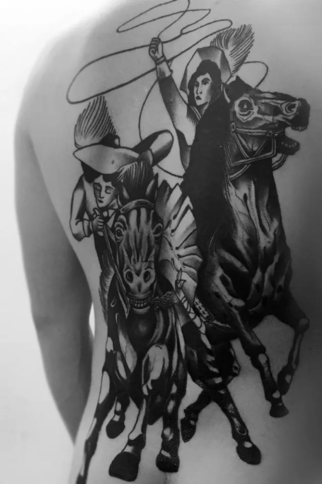Cowboys Horses Lasso